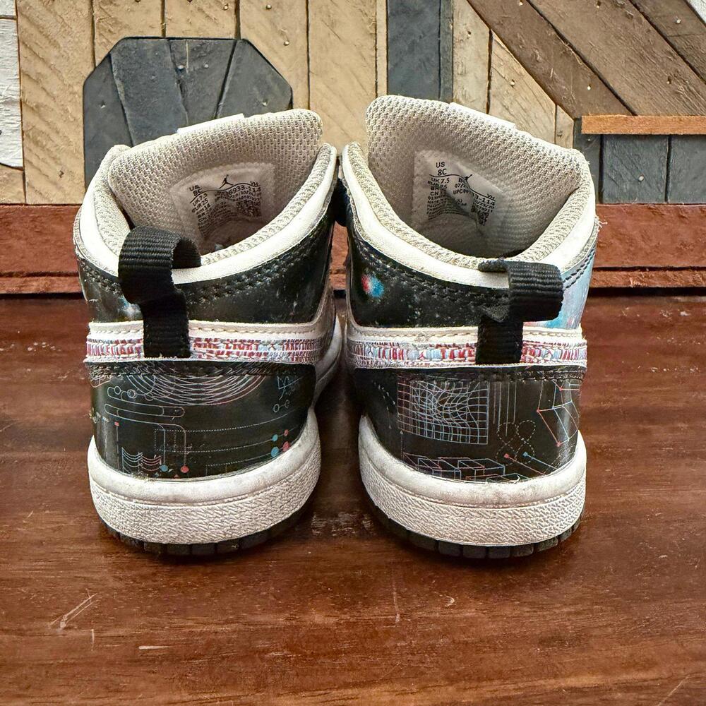 Nike Air Jordan‎ 1 Mid SE "Take Flight" Galaxy 3D Edition Sneakers 8C - Picture 4 of 7